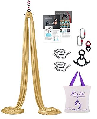 F.Life Aerial Silks Standard Kit Pilates Yoga Flying Swing Aerial Yoga  Hammock Silk Fabric for Yoga (10 yards of fabric)(Blue) - Yahoo Shopping