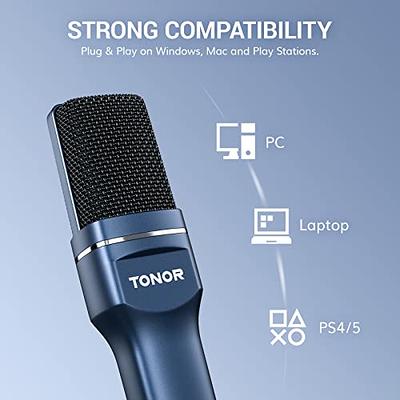  TONOR USB Gaming Microphone, PC Streaming Mic Kit for