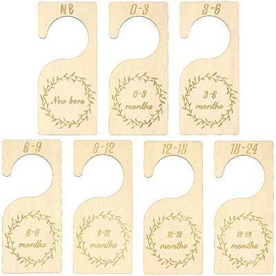 CORALMEE Wooden Baby Closet Dividers 8Pcs Mauve Tones Closet Dividers for Baby  Clothes Organizer Double-Sided Organizer for Newborn to 24 Months Colorful  Nursery Decor for Closet Size Hangers - Yahoo Shopping