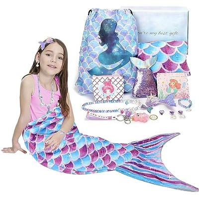 Mermaid Gifts for Girls, Little Mermaid Tail Blanket Backpack Mermaid  Jewelry Makeup Set for Girls 3 4 5 6 7 8 9 10 11 12 Years Old, Mermaid  Theme Birthday Decorations Accessories Gift Bag - Yahoo Shopping