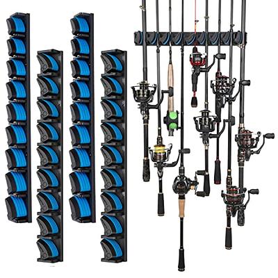 RUNCL Fishing Rod Holders Vertical Wall Mounted Fishing Rod Rack