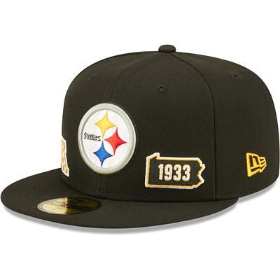 New Era Men's Gold/Black Pittsburgh Steelers 2023 Sideline 59FIFTY Fitted Hat