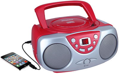 Gpx Cd, Am/fm Boombox - Red (bc232r) : Target