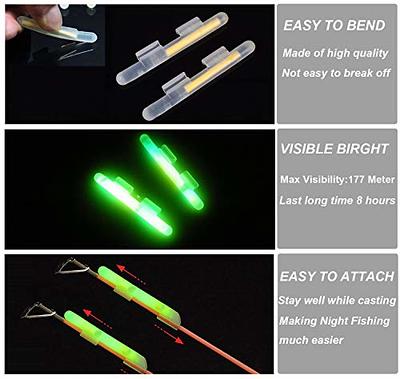 LED GLOW NIGHT FISHING LIGHT ROD TIP CLIP LIGHT STICK FOR SEA