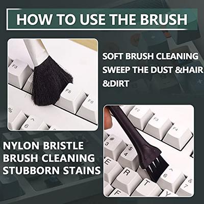 Plastic Handle Nylon S Keyboard Cleaning Brush, Dust Removal Small