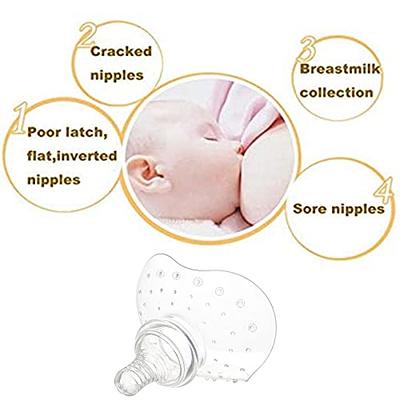 Nipple Shield - Premium Contact Nippleshield for Breastfeeding (2 Pack)