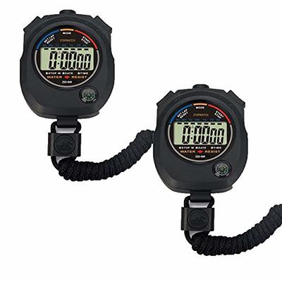 12 Pcs Digital Stopwatch Timer for Sports Multi Function Stopwatch