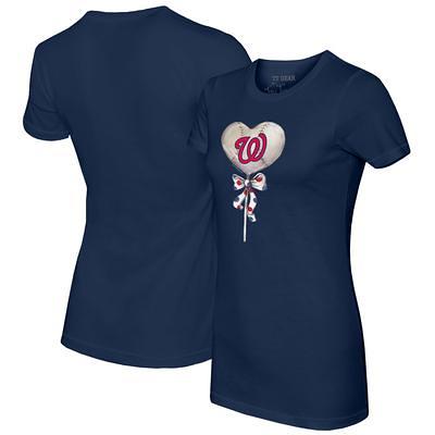 Women's Tiny Turnip Navy Washington Nationals Heart Lolly T-Shirt - Yahoo  Shopping