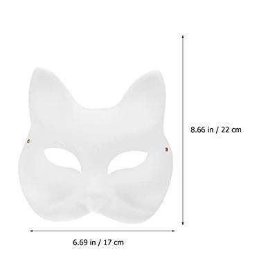 5 Pcs paper fox masks Empty Masquerade Mask Therian Mask Mask Adults Kid  Mask