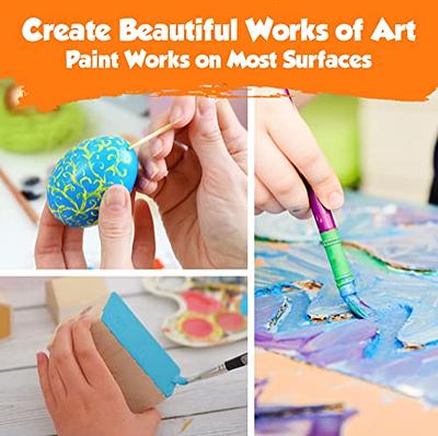 Kids Paint Washable Paint For Kids - Finger Paint Kids Painting Kit |  Toddler Painting Set with Toddler Paint Brushes, and Finger Paint Paper Pad