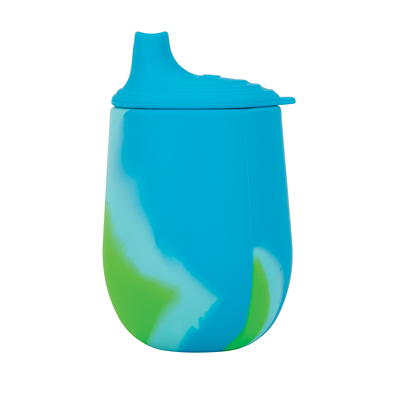 Nuby No-Spill Easy Grip Aqua Blue Soft Spout Sippy Cup, 10 fl oz 