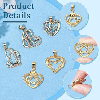 5pcs LOVE Words Charm for Jewelry Making Bling Rhinestone Pave Letter  Pendant Women Bracelet Necklace Earring Keychain Accessory
