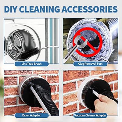 Dryer Vent Cleaning Kit, Dryer Vent Vacuum Attachment, Bendable