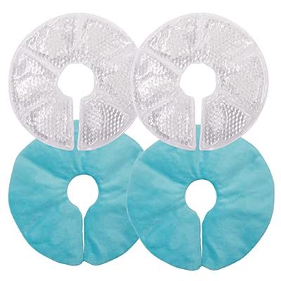 2x Breast Therapy Pack Gel Ice Pack Pads Hot or Cold Use For Nursing Mother