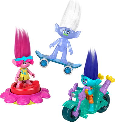 Polly Pocket Trolls Compact Playset with Poppy and Branch dolls 