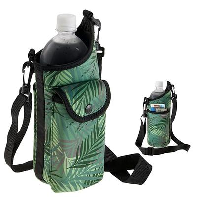  Nuovoware Water Bottle Carrier Bag, Premium Neoprene Portable  Insulated Water bottle Sling Holder Bag 750ML with Adjustable Shoulder  Strap for Men Women Kids Hiking, Sling Bottle Bag Case, Black: Home 