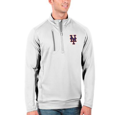 Women's Antigua Heather Gray New York Yankees Confront Quarter-Zip Pullover Top