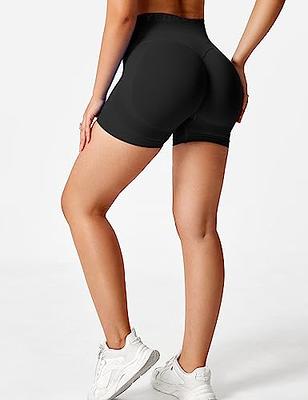 YEOREO Professional Women Workout Shorts 3.6 Scrunch Shorts Seamless High  Waisted Contour Gym Yoga Biker Shorts