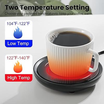 PUSEE Mug Warmer, Coffee Candle Warmer Plate Auto Shut Off & Gravity Sensor Coffee  Cup Warmer with 2 Temp Settings,Coffee Warmer Plate for Beverage, Milk,  Tea, Hot Chocolate Office Desk Accessories 