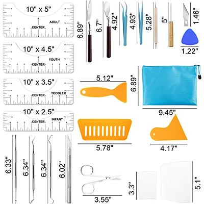 33pcs Vinyl Weeding Tools with T-Shirt Ruler Guide,Craft Tools Set for DIY  Heat Transfer Printing, Weeding Vinyl,Silhouettes,Scrapbooking,Lettering,  Cutting, Splicing. - Yahoo Shopping