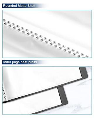 Dynta Portfolio Folder for Artwork Art Portfolio Binder 2 Packs 9x12 Demo Book Black Portfolio Folder with Protective Film Binder with Plastic