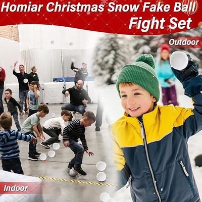 Homiar Snowballs for Kids Indoor, Plush Indoor Snowball Set, Artificial 36  PCS