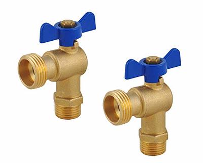 LD Valve- Brass Boiler Drain Valve, 1/2 MIP X 3/4 MHT Ball Valve