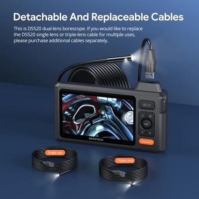 ShaoYR Dual Lens Snake Inspection Camera 5 inches Enoscope with