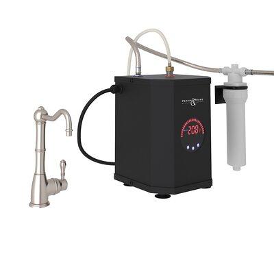 Ready Hot Instant Hot Water Dispenser with Brushed Nickel Hot Water Faucet  with Safety Lock 41-RH-200-F570-BN