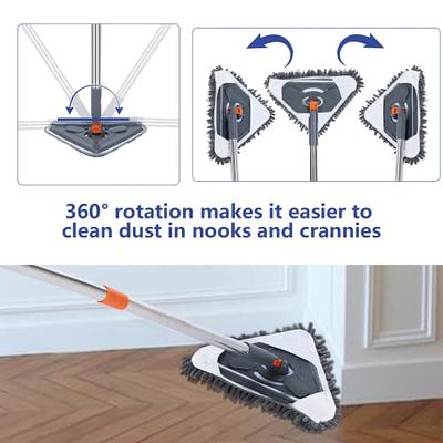 ROKOXIN 85 Inch Wall Cleaner Mop with Long Handle - Baseboard