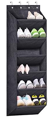  Hioya 6-Shelf Over Door Organizer for RV Bathroom, Toy, Diaper  and Bedroom Storage - Wall Mount Back of Door Hanging Organizer (Black) :  Baby