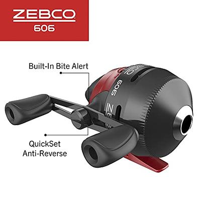 Zebco 606 Spincast Reel and Fishing Rod Combo, 6-Foot 6-Inch 2-Piece  Fiberglass Fishing Pole with EVA Handle, Size 60 Reel, Quickset  Anti-Reverse Fishing Reel, Right-Hand Retrieve, Black/Red - Yahoo Shopping