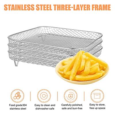 Air Fryer Accessories for Instant Pot Vortex Plus 6 in 1 6 QT Gourmia  GAF735 6 QT Air Fryer, Air Fryer Replacement Parts Tray Rack Grill Plate  Grill