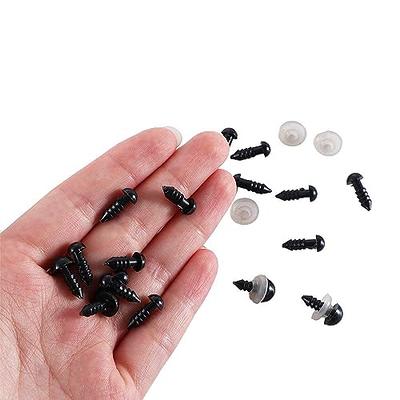 100pcs Black Plastic Doll Eyes Safety Eyes 6mm 8mm For toys Teddy