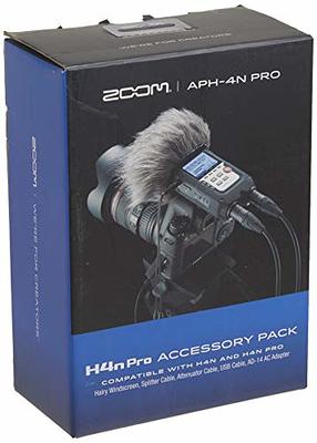 Zoom H4n Pro 4-Input/4-Track Portable Handy Recorder with Onboard X/Y Mic  Capsule (Black) + Over-Ear Stereo Headphones + 32GB Memory Card + Table  Tripod Hand Grip + 4 AA Batteries and Charger 