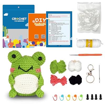 LAKIX Crochet Kit for Beginners, 8PCS Crochet Animal Kit for