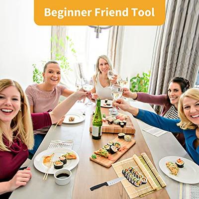 Sushi Making Kit, Sushi Roller Set, All in One Sushi Maker Kit, with Bamboo  Rolling Mat, Sushi Bazooka, Chopsticks Holders, Rice Paddle, Avocado Slicer  for Beginners, Kids, Family, Friends, Home - Yahoo