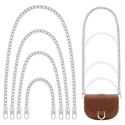 2-Pack Purse Strap Extender for Women Bag Accessory, Metal Chain
