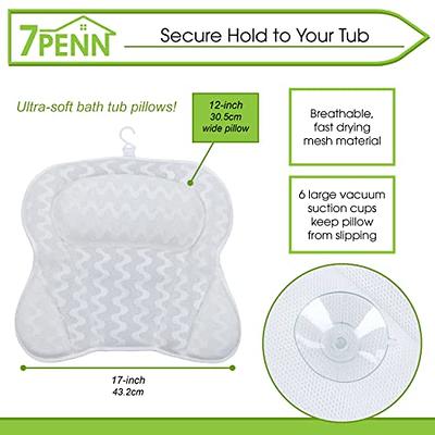 7Penn Spa Bath Tub Pillow Head Rest - Hot Tub and Bath Pillows for Tub Neck  and Back Support Cushion with Wash Bag - Yahoo Shopping