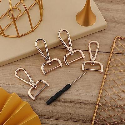 mini small Solid Brass Swivel Trigger Snap Hooks Keychain lobster clasp  with D ring 9mm 11 mm leather craft DIY Jean wallet