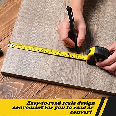 3Pcs Tape Measure with Fractions Adhesive Measuring Tape Adhesive Ruler  Waterproof Sticky Measuring Tape in 40 Inch, 24 Inch,12 Inch Double Scale