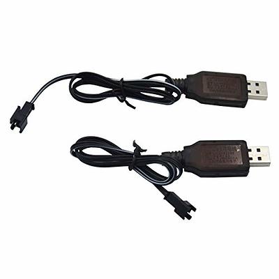 USB Charger DC 3.7V 500mA XH2.54 Plug DC 5V 0.5-2A for RC Car Battery 