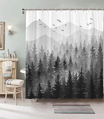 Black & Silver Bath  Black shower curtains, Black and silver bathroom,  Shower curtain decor