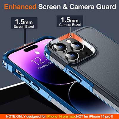 Lamicall Magnetic Case for iPhone 14 Pro/14 Pro Max [ Anti-Slip Edge ]