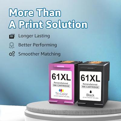 Inktopia Remanufactured Replacement for HP 62XL 62 XL Ink