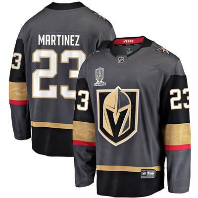 Alec Martinez Men's Fanatics Branded Black Vegas Golden Knights 2023  Stanley Cup Champions Alternate Breakaway Custom Jersey - Yahoo Shopping