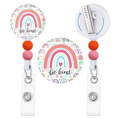 YJ PREMIUMS 8 PC Funny Badge Holder Retractable Cute Badges Reels ID Clip  for Nurse Nursing Nurses Doctor Student Teacher Healthcare Medical Work