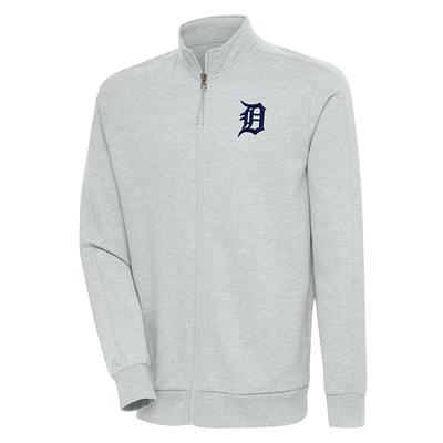 Men's Antigua Heather Gray Detroit Tigers Metallic Victory Full-Zip Hoodie  - Yahoo Shopping