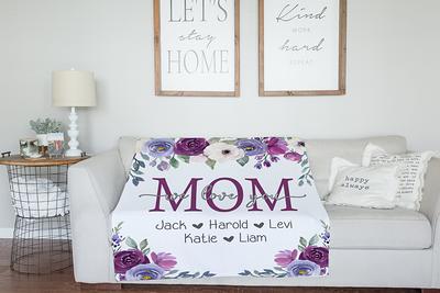 LONGTM Mom Blanket, Mom Gifts, Mom Birthday Gift, Valentine's Day