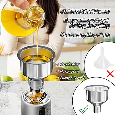 New Style 250ml Glass Oil Spray Bottle, Cooking Oil Dispenser With  Press-type Nozzle For Bbq, Kitchen, Olive & Edible Oil, Leak Proof Cruet  Container For Air Fryer